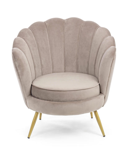 Poltrona vintage velluto blu pavone SCONTO 10% - lapagoda.net