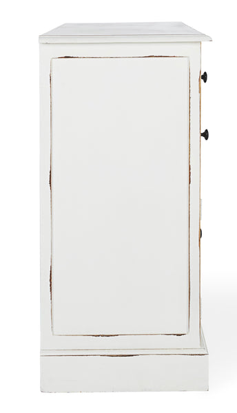 Credenza 3 ante 5 cassetti shabby chic in legno massiccio - sconto 20% - lapagoda.net