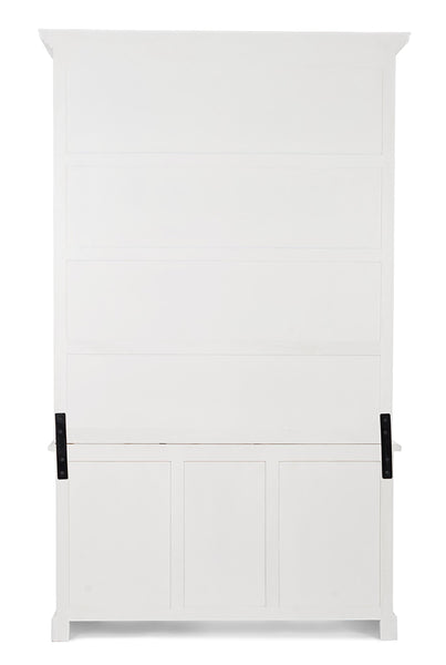 Libreria shabby chic con scala colore bianco in legno massello decapato - SCONTO 20% - lapagoda.net
