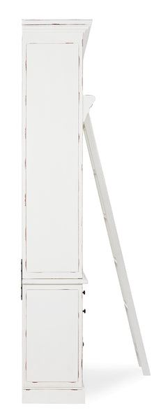Libreria shabby chic con scala colore bianco in legno massello decapato - SCONTO 20% - lapagoda.net