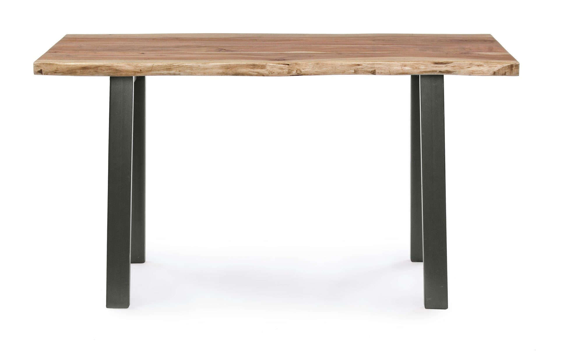 Consolle industrial in legno massello con bordi irregolari effetto legno vivo - lapagoda.net