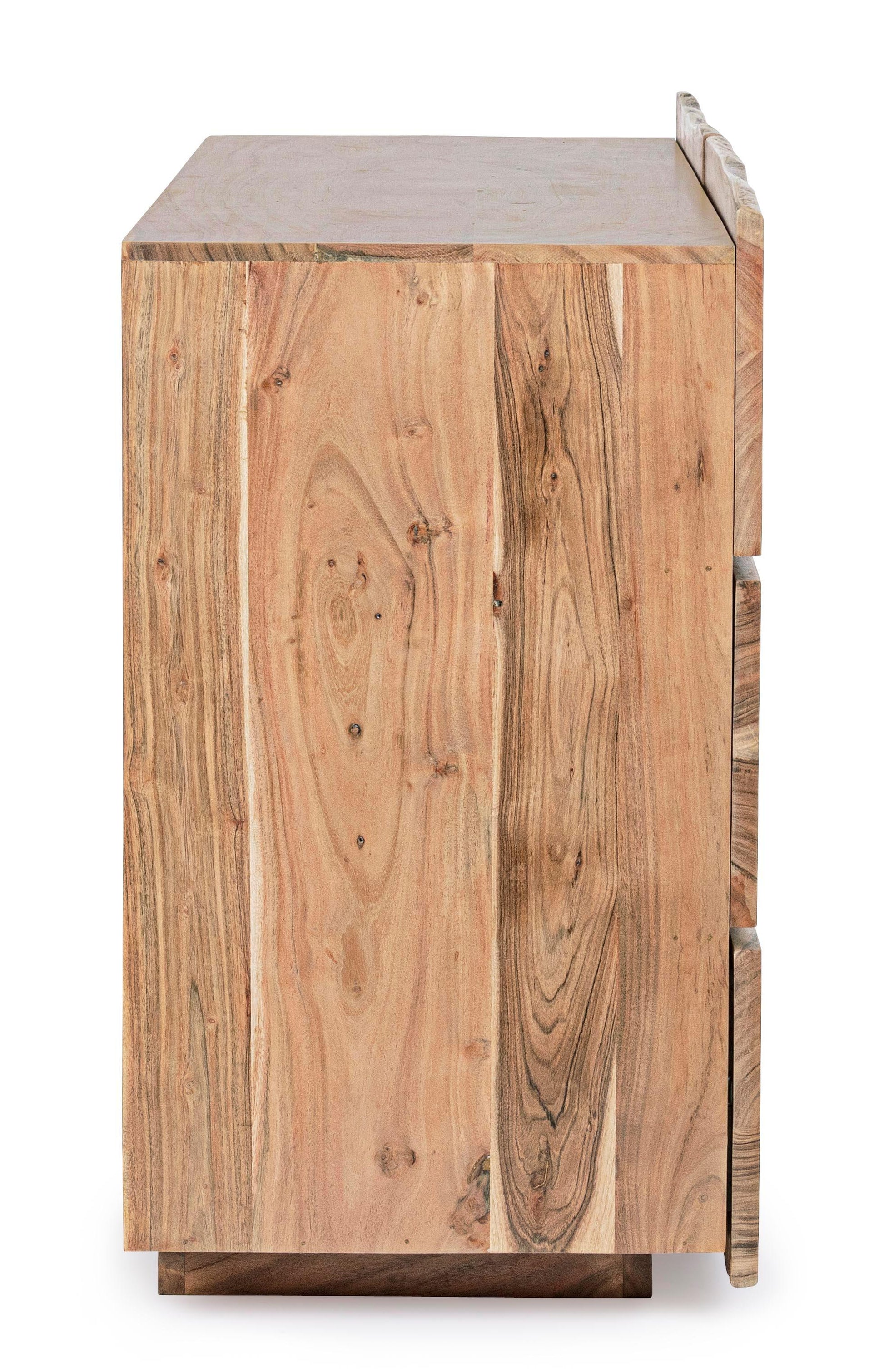 Cassettiera artigianale 6 cassetti in legno massiccio naturale effetto vivo - lapagoda.net
