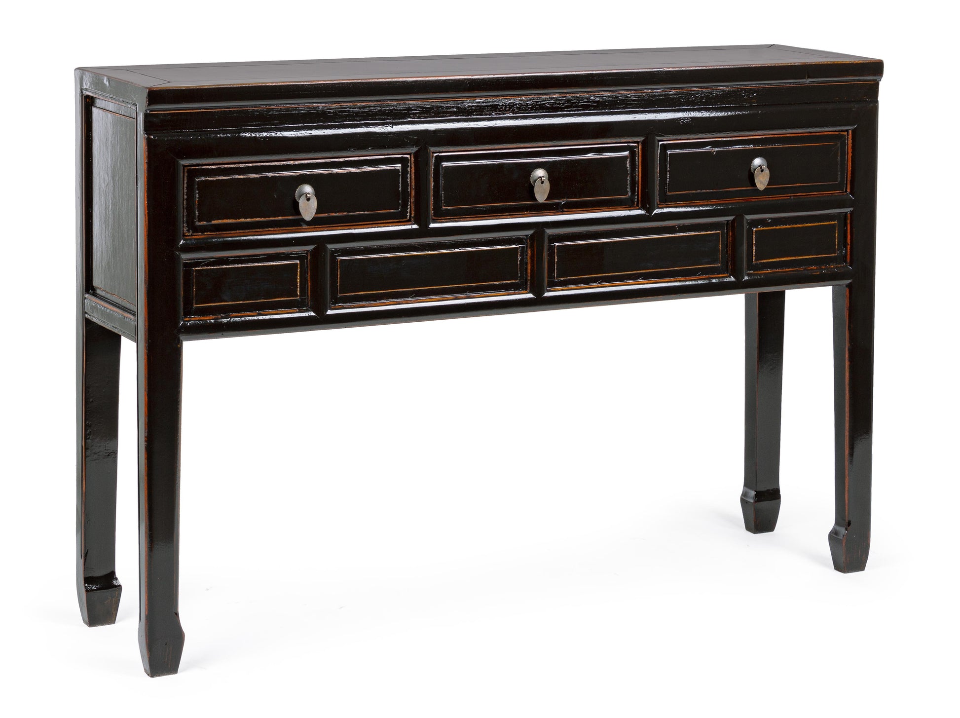 Consolle cina laccata nera 3 cassetti SCONTO 20% - lapagoda.net