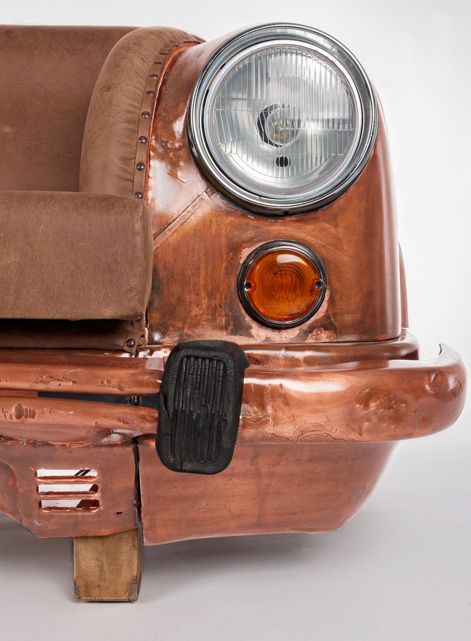Divano car Ambassador vintage in vera pelle 2 posti - lapagoda.net