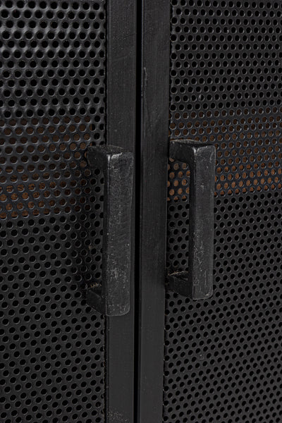 Credenza industrial in ferro e lamiera traforata 2 ante SCONTO 20% spedizione gratuita - lapagoda.net