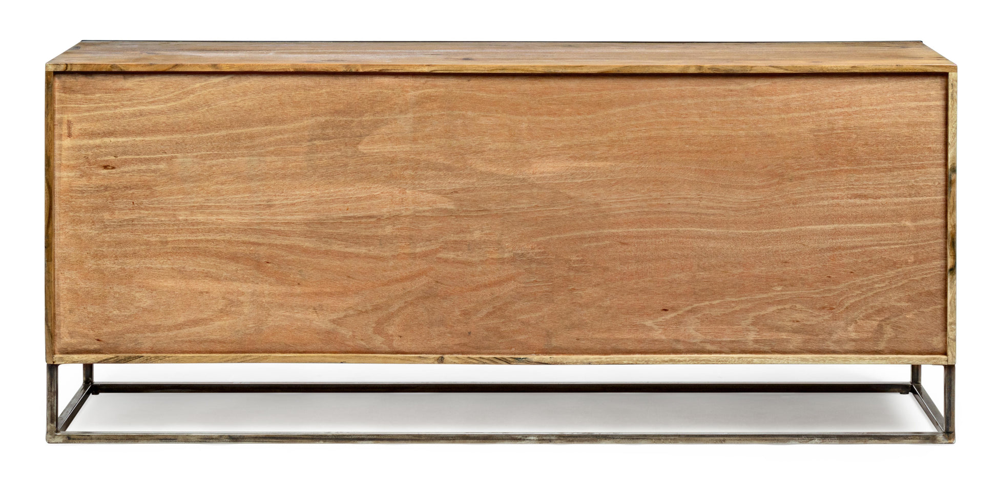 Credenza porta TV industrial in ferro battuto e legno massello 4 ante SCONTO 20% spedizione gratuita - lapagoda.net