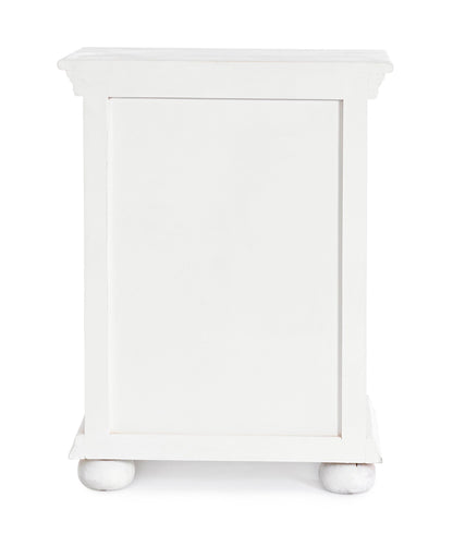 Comodino etnico indiano in legno massello shabby chic 1 anta - lapagoda.net
