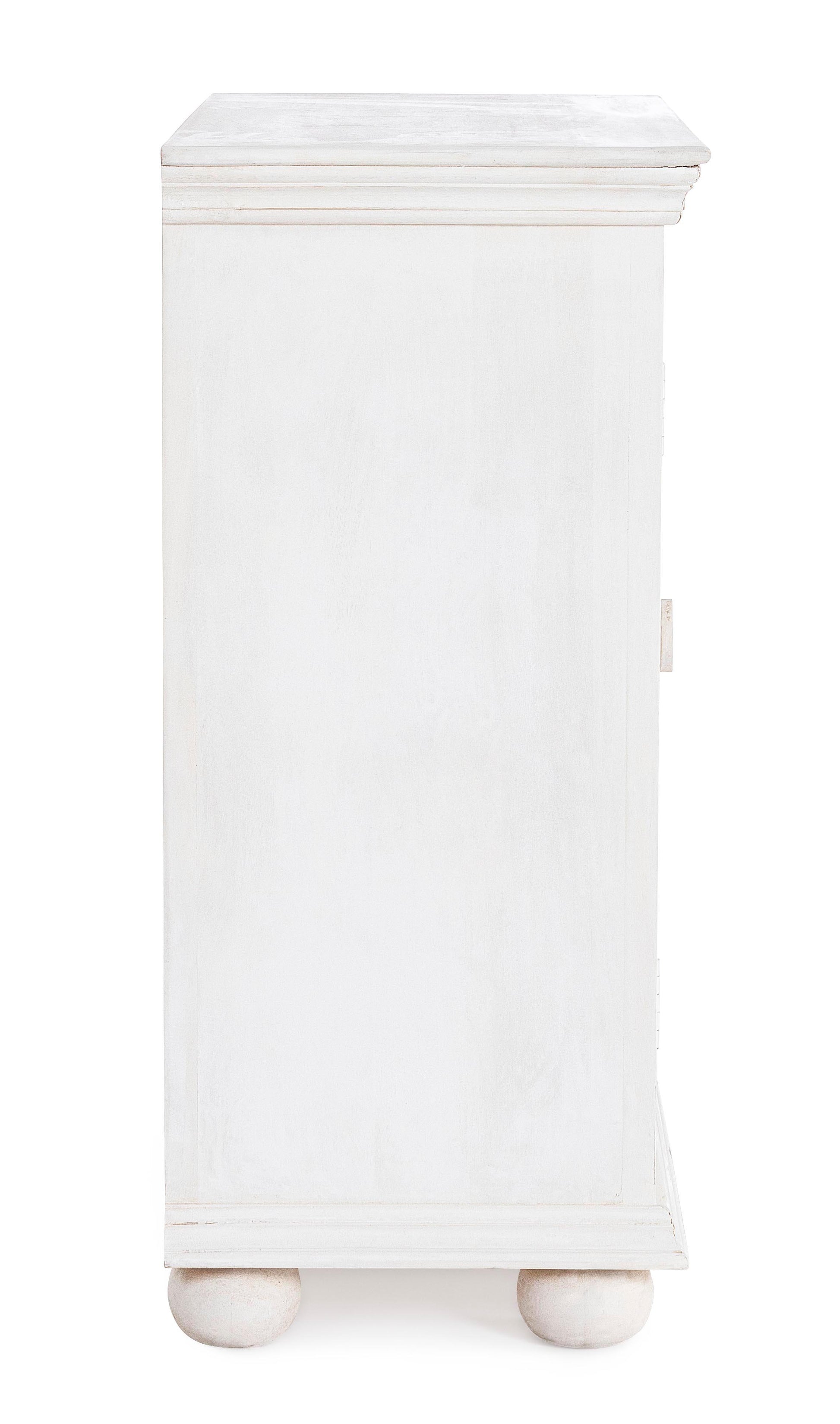 Credenza etnica indiana in legno massello shabby chic 2 ante - lapagoda.net