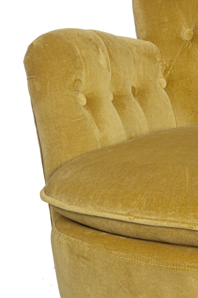 Poltrona vintage velluto colori senape, grigio e verde gambe in legno 2 posti - SCONTO 20% - lapagoda.net