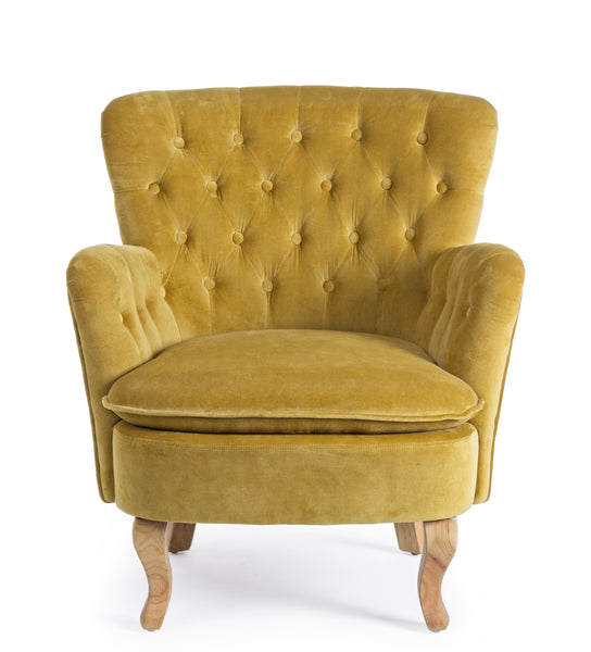 Poltrona vintage velluto colori senape, grigio e verde gambe in legno 2 posti - SCONTO 20% - lapagoda.net