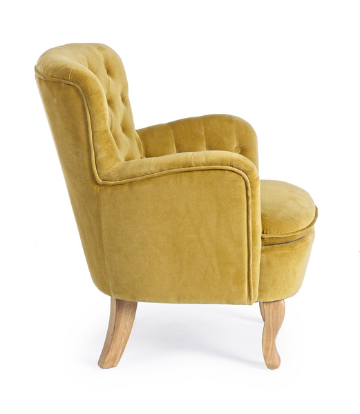 Poltrona vintage velluto colori senape, grigio e verde gambe in legno 2 posti - SCONTO 20% - lapagoda.net