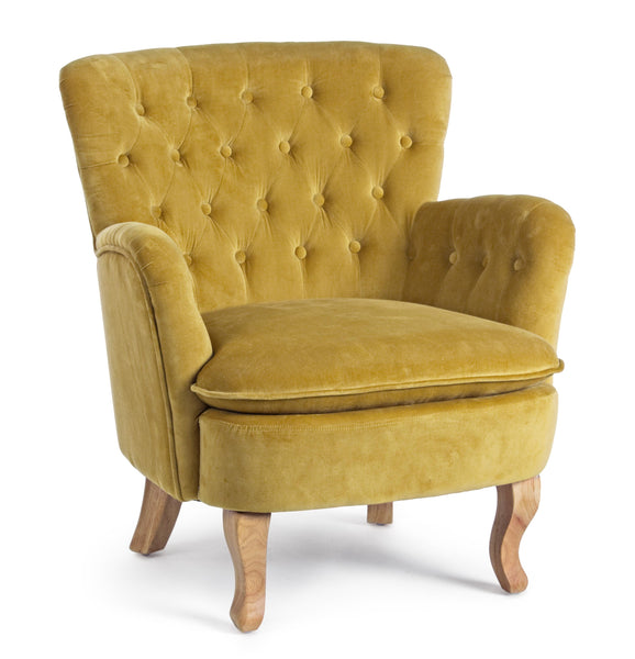 Poltrona vintage velluto colori senape, grigio e verde gambe in legno 2 posti - SCONTO 20% - lapagoda.net