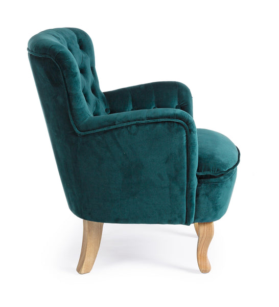 Poltrona vintage velluto colori senape, grigio e verde gambe in legno 2 posti - SCONTO 20% - lapagoda.net