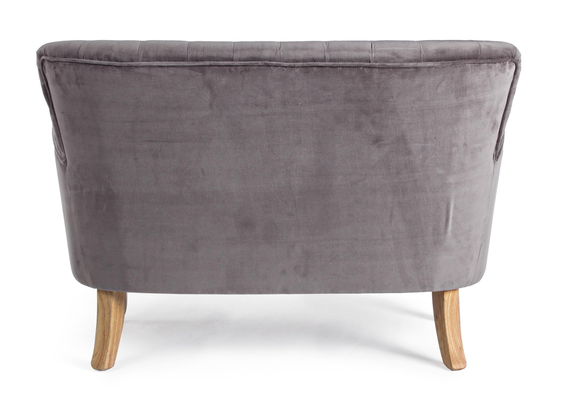 Divano vintage velluto colori senape, grigio e verde gambe in legno 2 posti - SCONTO 20% - lapagoda.net