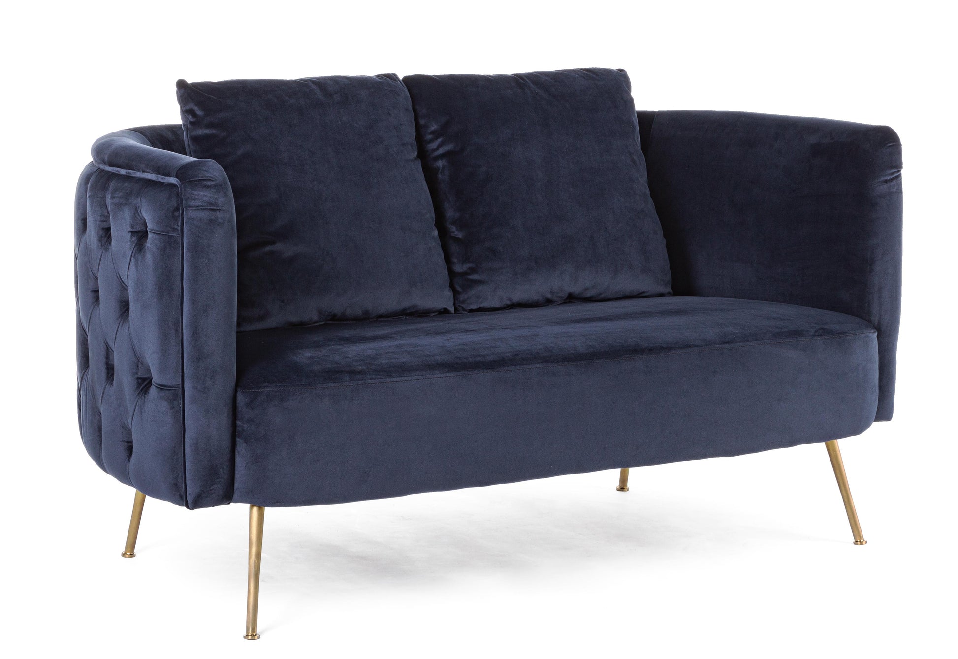 Divano 2 posti vintage velluto blu SCONTO 20% - lapagoda.net