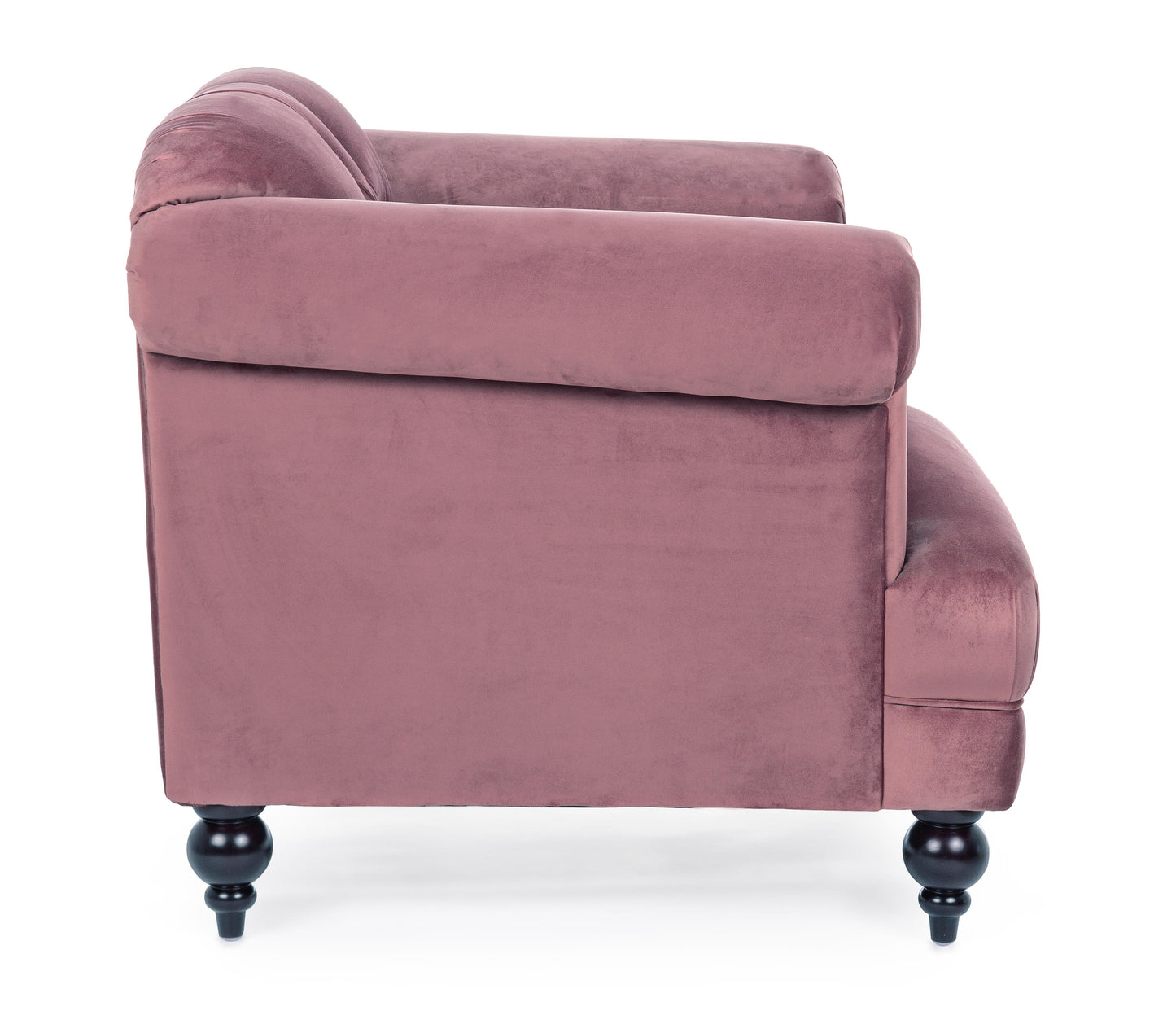 Poltrona vintage classica velluto rosa gambe in legno  SCONTO 20% - lapagoda.net