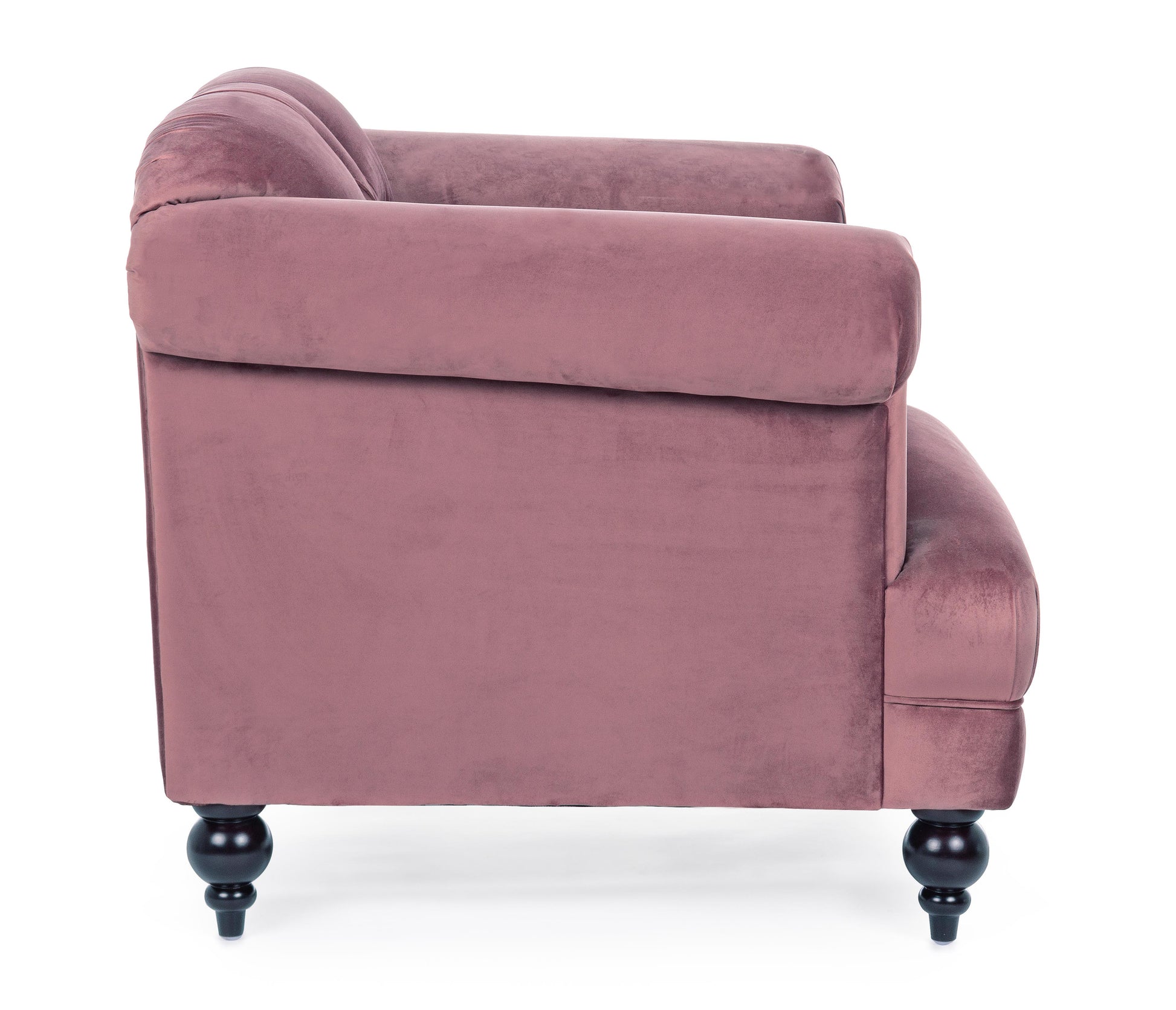 Poltrona vintage classica velluto rosa gambe in legno  SCONTO 20% - lapagoda.net