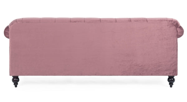 Divano 3 posti vintage classico velluto rosa antico SCONTO 20% - lapagoda.net