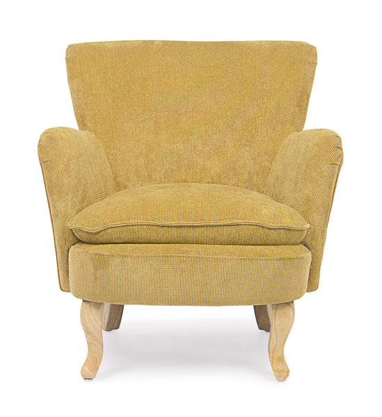 Poltrona vintage velluto colori ocra, grigio, rosa e tortora gambe in legno 2 posti - SCONTO 20% - lapagoda.net