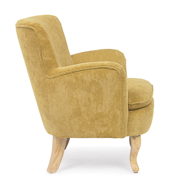 Poltrona vintage velluto colori ocra, grigio, rosa e tortora gambe in legno 2 posti - SCONTO 20% - lapagoda.net