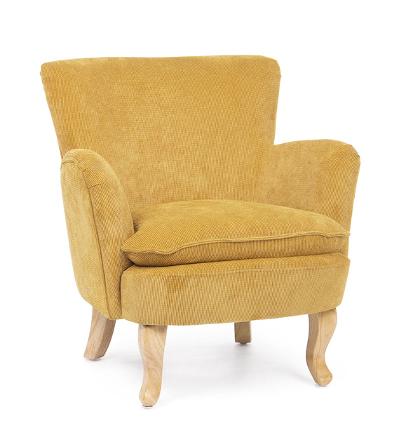 Poltrona vintage velluto colori ocra, grigio, rosa e tortora gambe in legno 2 posti - SCONTO 20% - lapagoda.net