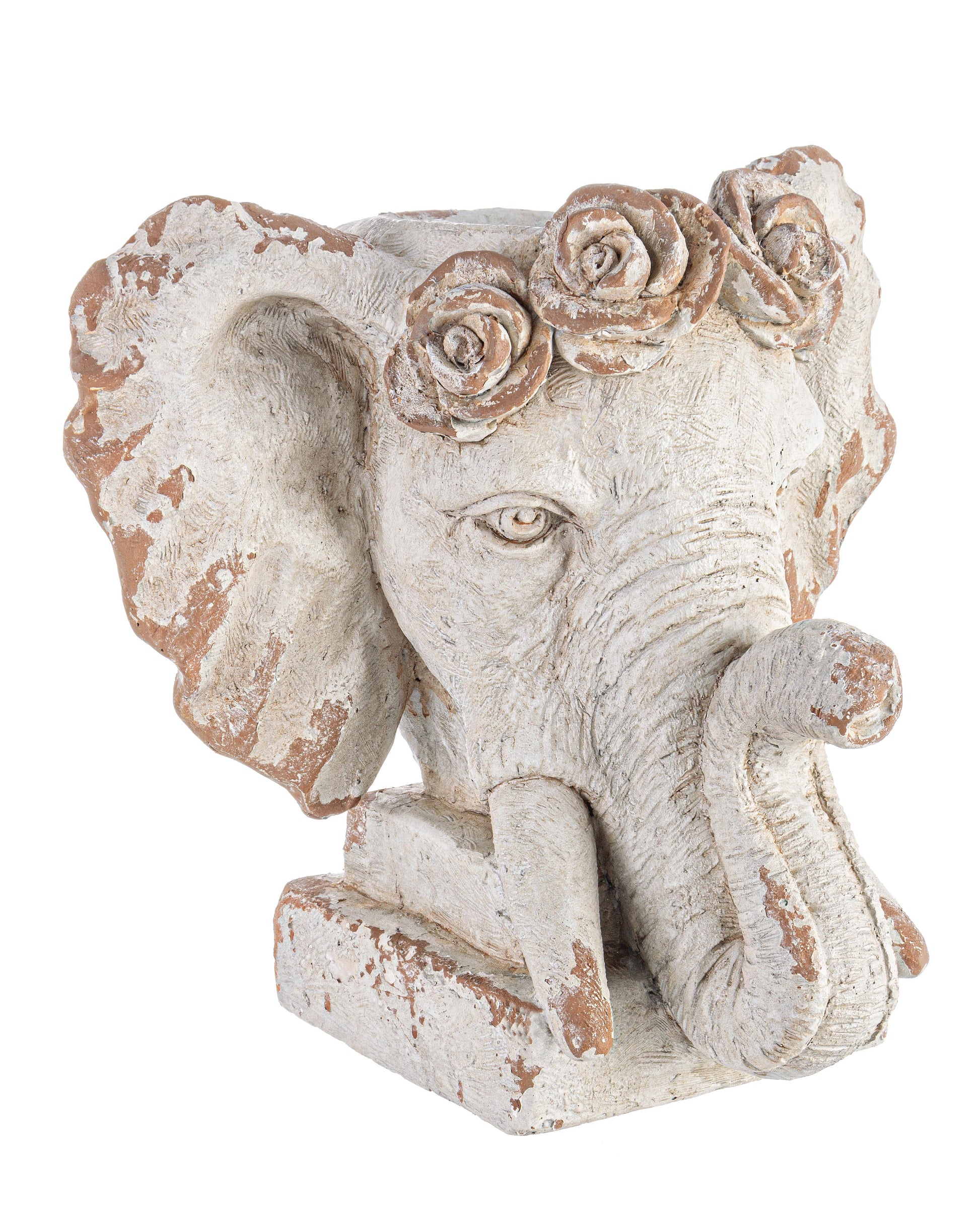VASO TESTA BUDDHA, GANESHA, CAVALLO  in pietra - lapagoda.net