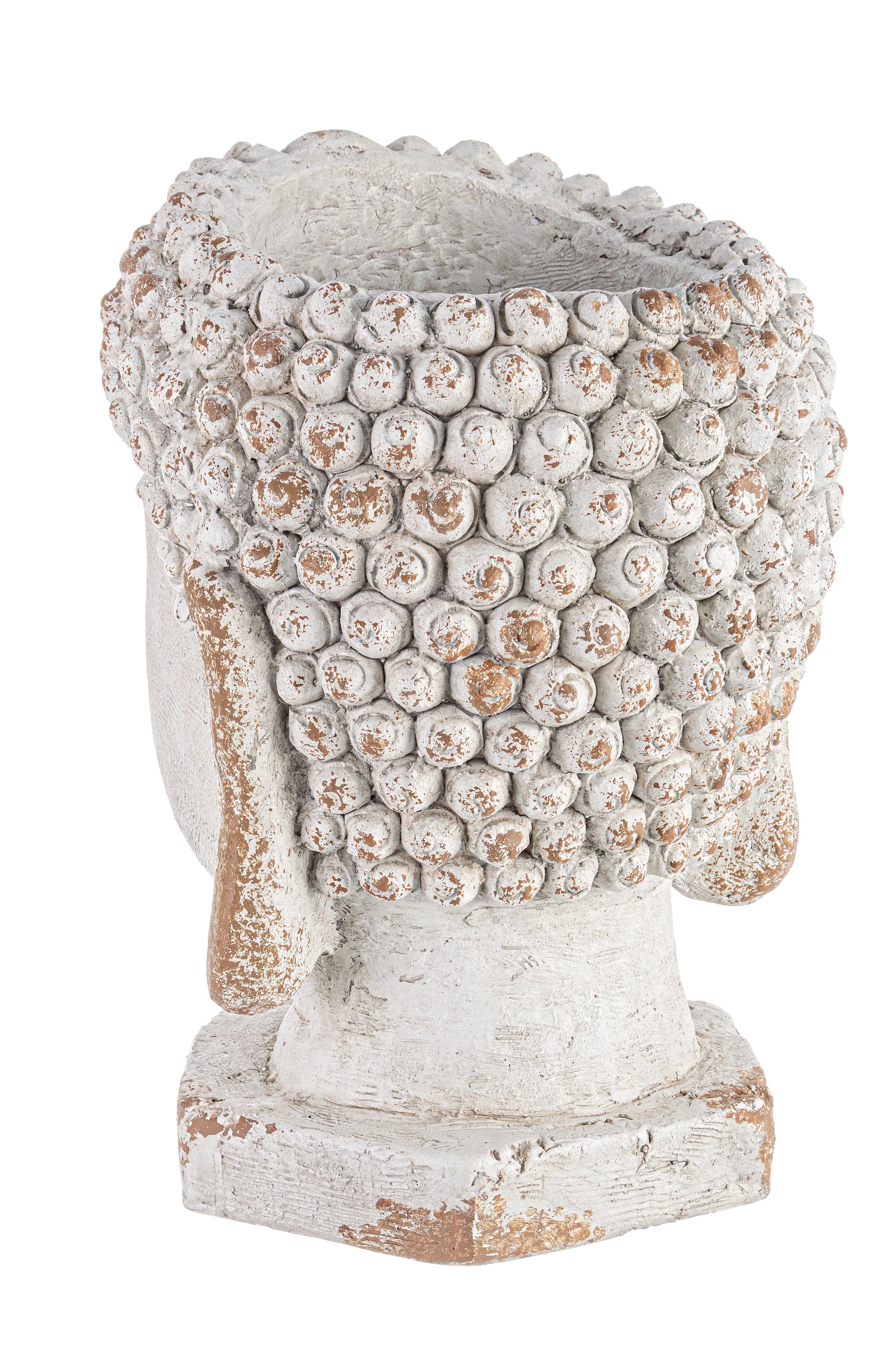 VASO TESTA BUDDHA, GANESHA, CAVALLO  in pietra - lapagoda.net