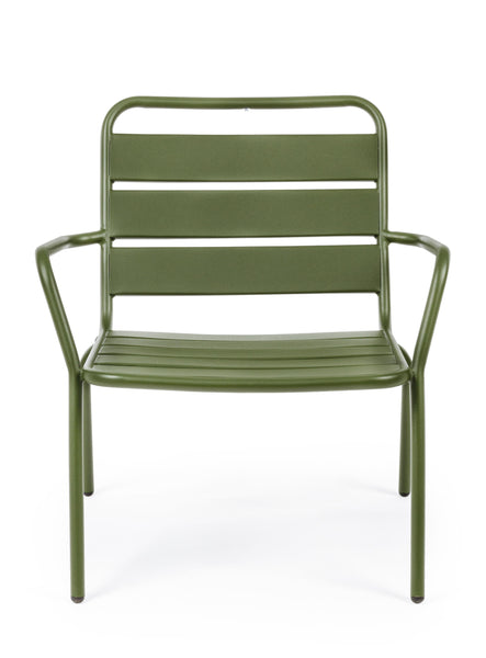 Poltrone industrial per esterni in acciaio verniciato opaco - 3 colori disponibili VERDE FORESTA- set di 2 -lapagoda.net