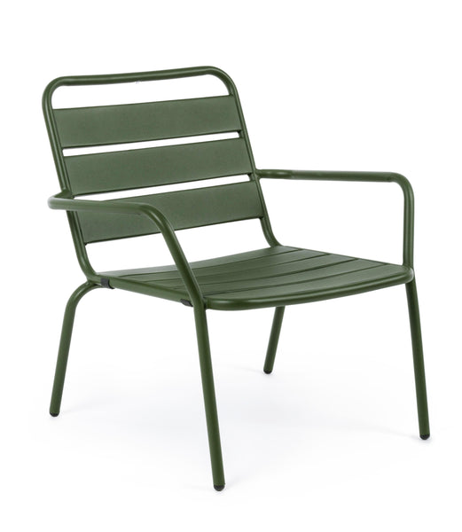 Poltrone industrial per esterni in acciaio verniciato opaco - 3 colori disponibili VERDE FORESTA- set di 2 -lapagoda.net