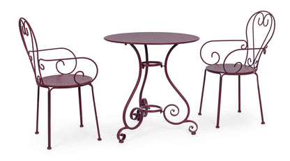 Sedie poltroncine da esterno in stile shabby chic in ferro verniciato, 6 colori a scelta - SET DI 4 SEDIE - SCONTO 20% - SPEDIZIONE GRATUITA - lapagoda.net