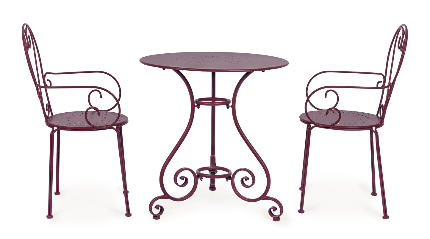 Tavolo rotondo D70 da esterno in ferro verniciato - 5 colori a scelta - SPEDIZIONE GRATUITA- lapagoda.net