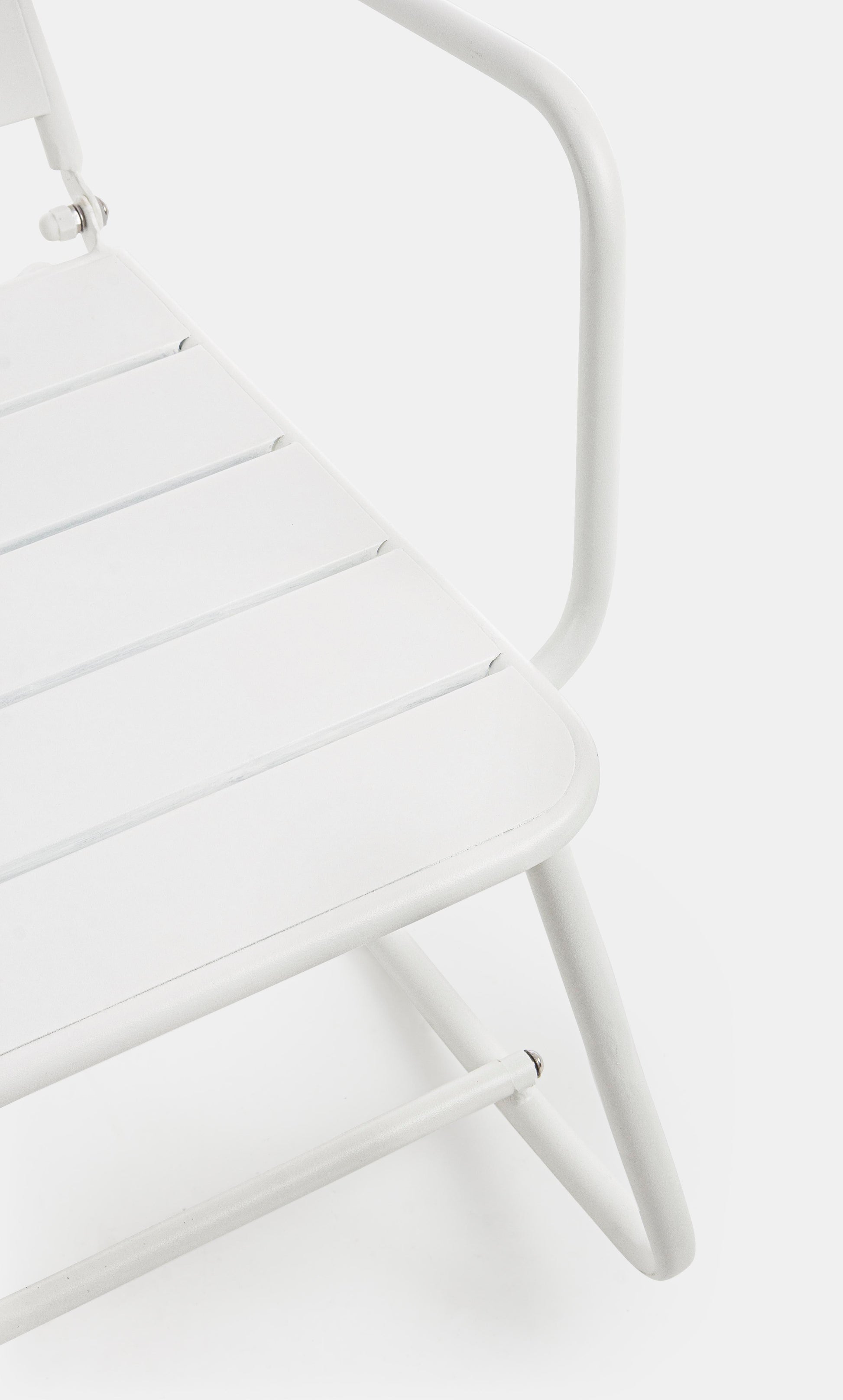 Poltrona dondolo industrial per esterni in acciaio verniciato opaco - 5 colori disponibili - BIANCO - SPEDIZIONE GRATUITA - lapagoda.net