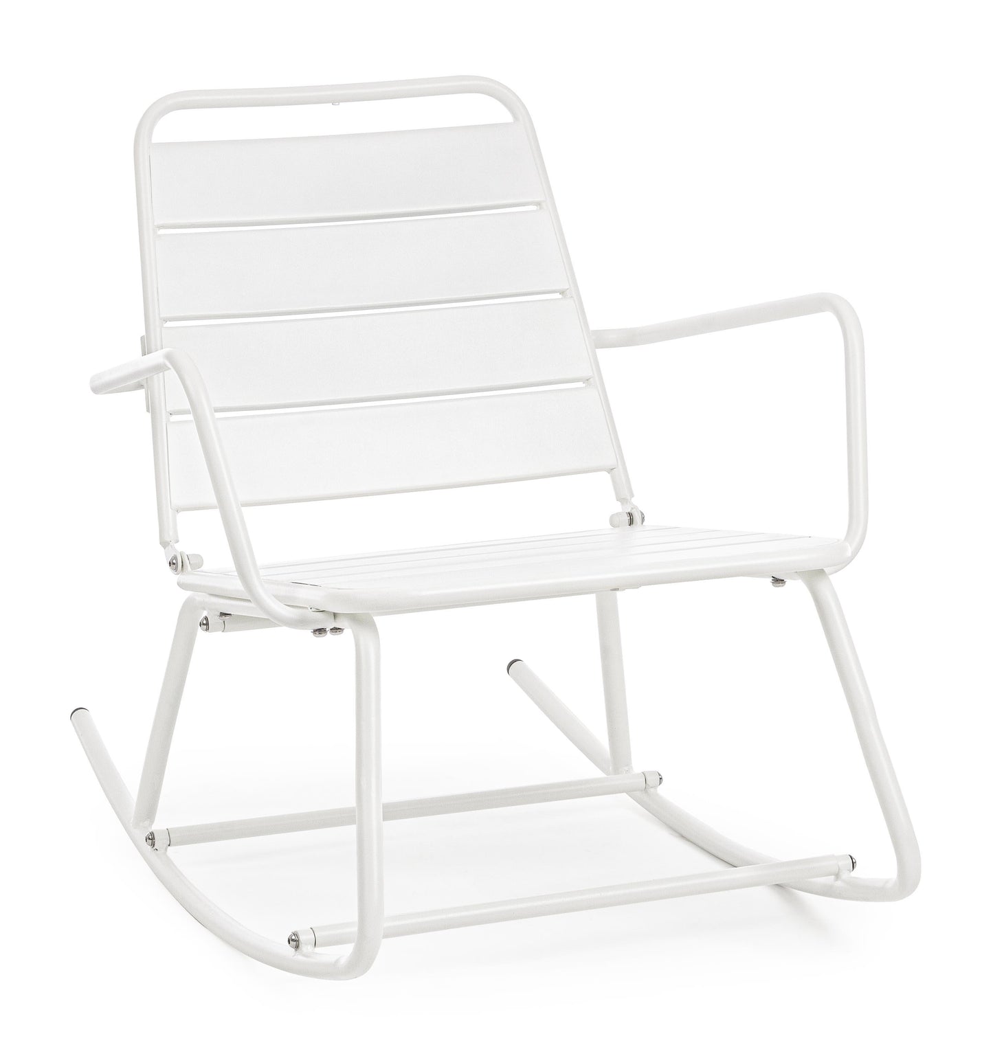 Poltrona dondolo industrial per esterni in acciaio verniciato opaco - 5 colori disponibili - SPEDIZIONE GRATUITA - lapagoda.net