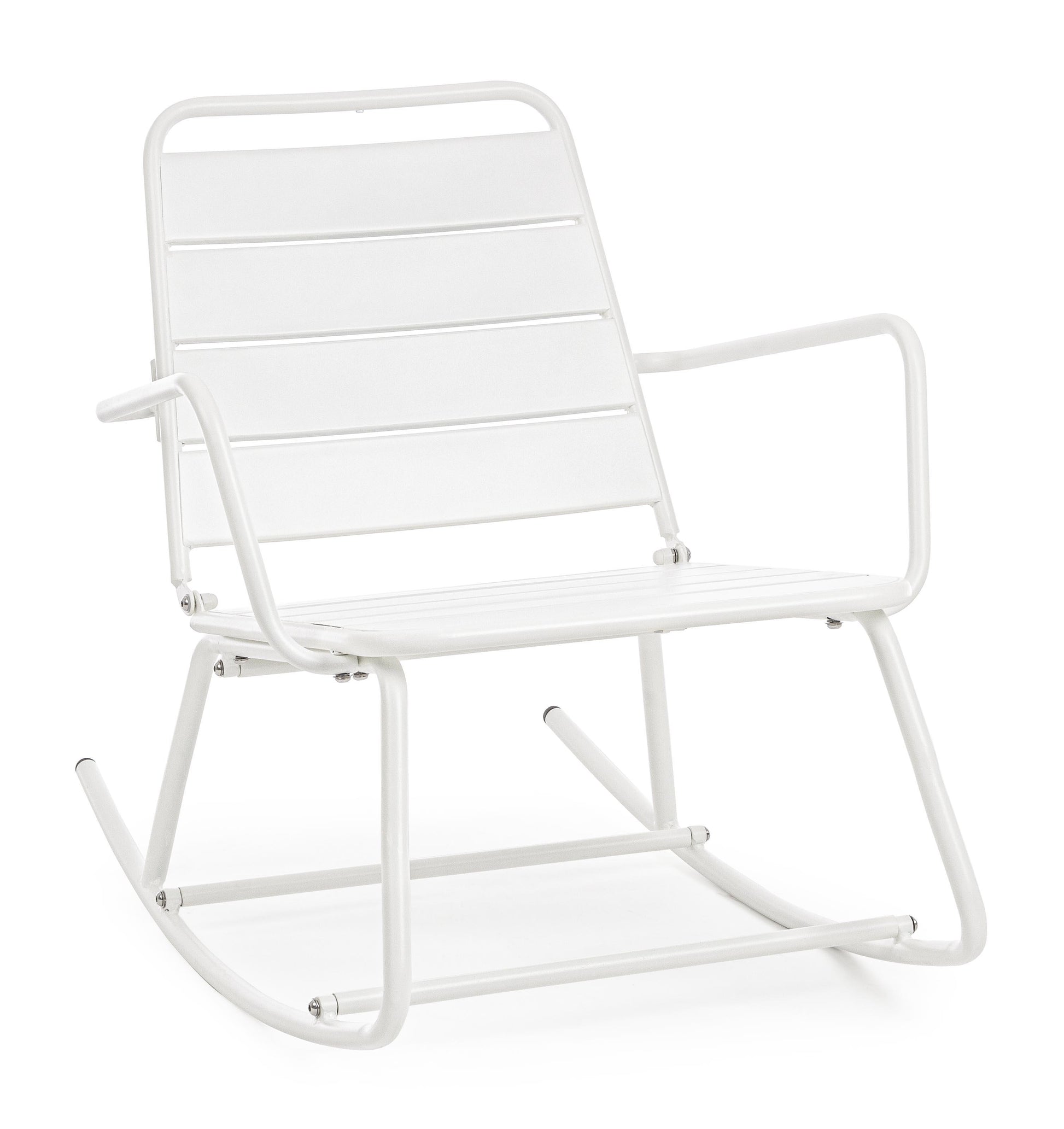 Poltrona dondolo industrial per esterni in acciaio verniciato opaco - 5 colori disponibili - SPEDIZIONE GRATUITA - lapagoda.net