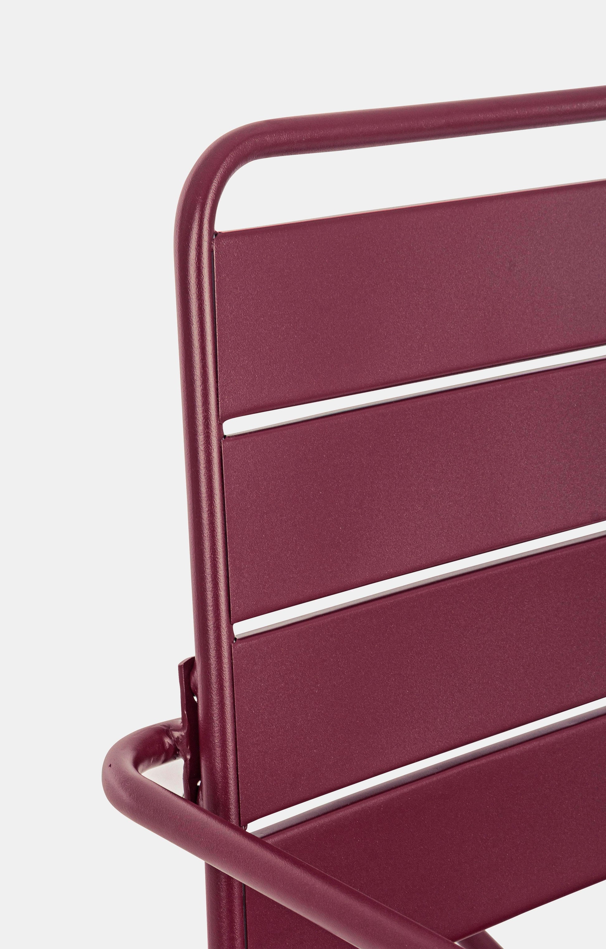 Poltrona dondolo industrial per esterni in acciaio verniciato opaco - 5 colori disponibili - BORDEAUX - SPEDIZIONE GRATUITA - lapagoda.net