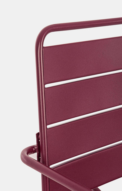 Poltrona dondolo industrial per esterni in acciaio verniciato opaco - 5 colori disponibili - BORDEAUX - SPEDIZIONE GRATUITA - lapagoda.net