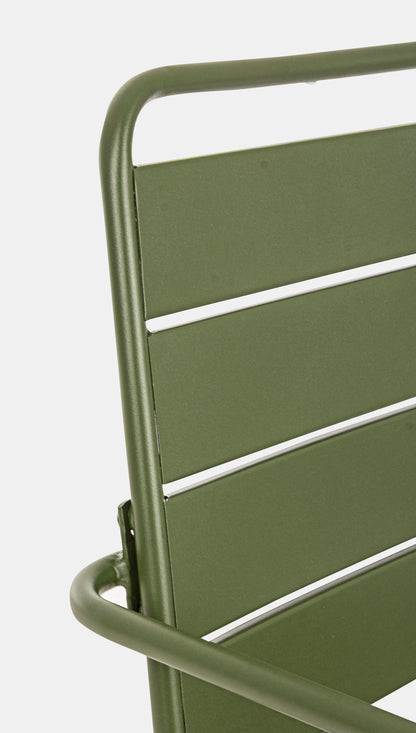 Poltrona dondolo industrial per esterni in acciaio verniciato opaco - 5 colori disponibili - VERDE FORESTA - SPEDIZIONE GRATUITA - lapagoda.net