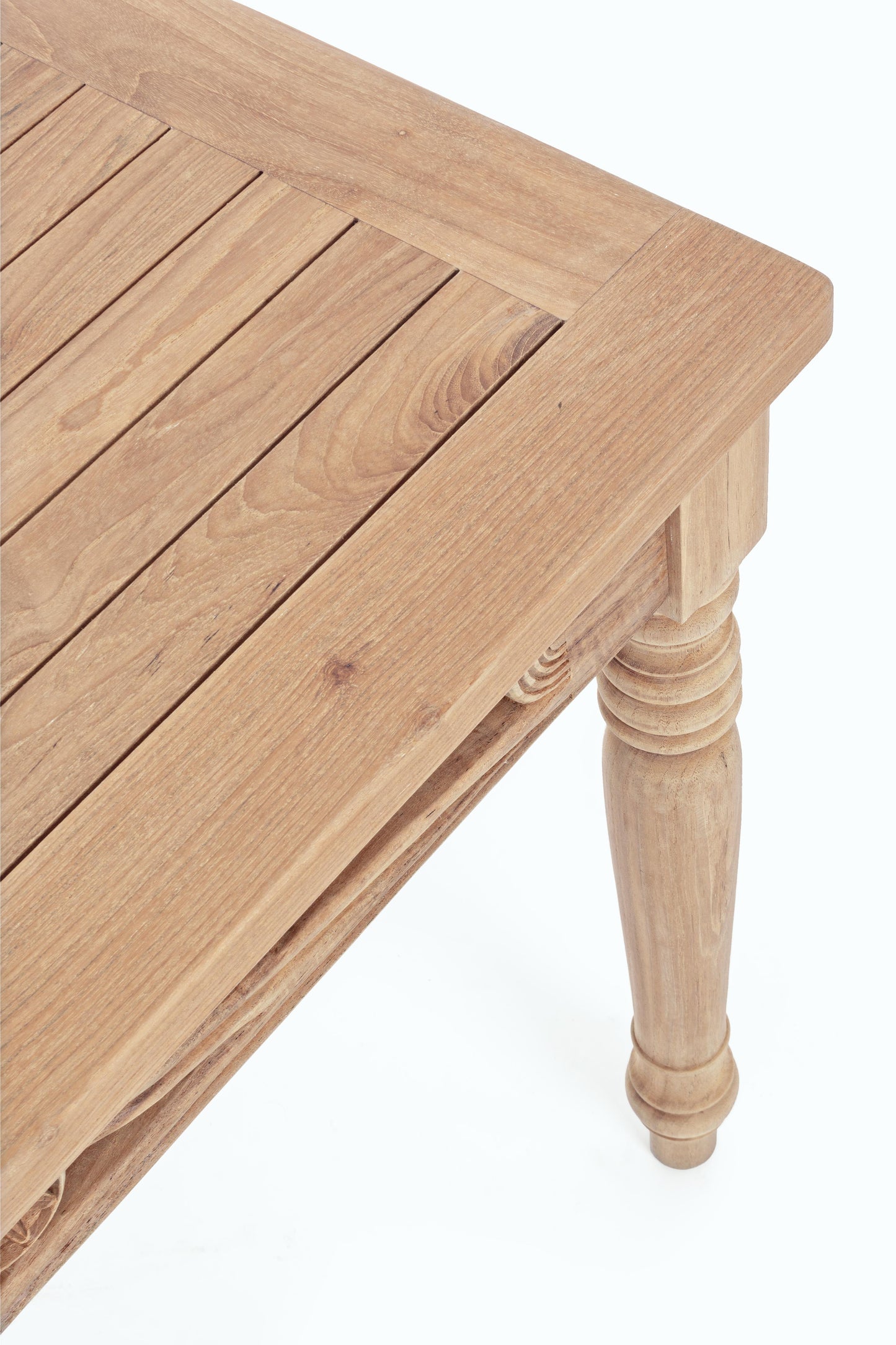Tavolo intarsiato a mano in legno massiccio di teak 150X84 SCONTO 20% - lapagoda.net