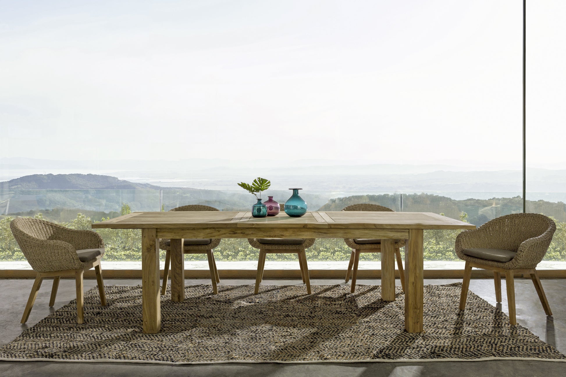 Tavolo allungabile in legno massiccio di teak riciclato naturale 200/260X100 sconto 20% - lapagoda.net