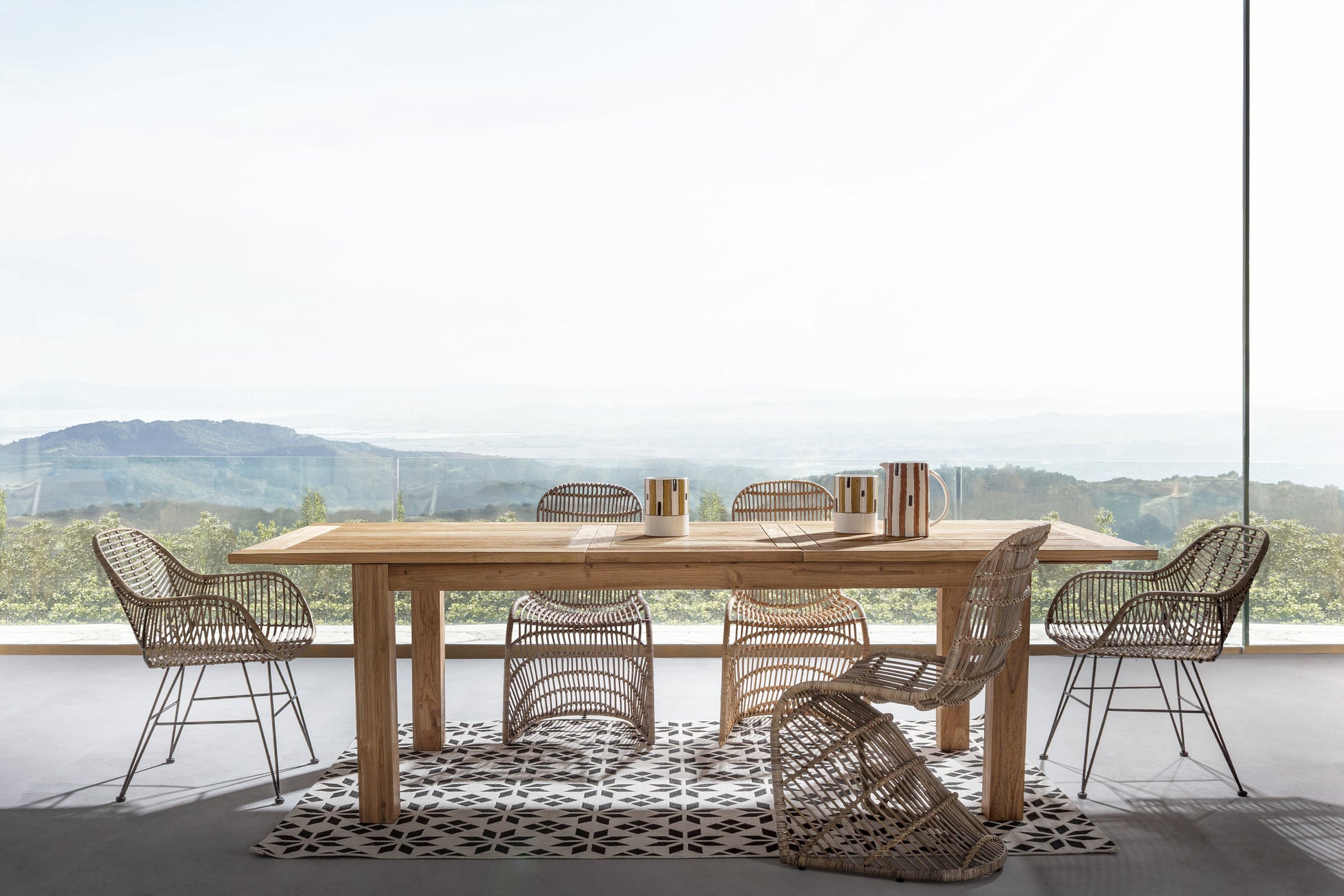 Tavolo allungabile in legno massiccio di teak riciclato naturale 200/260X100 sconto 20% - lapagoda.net