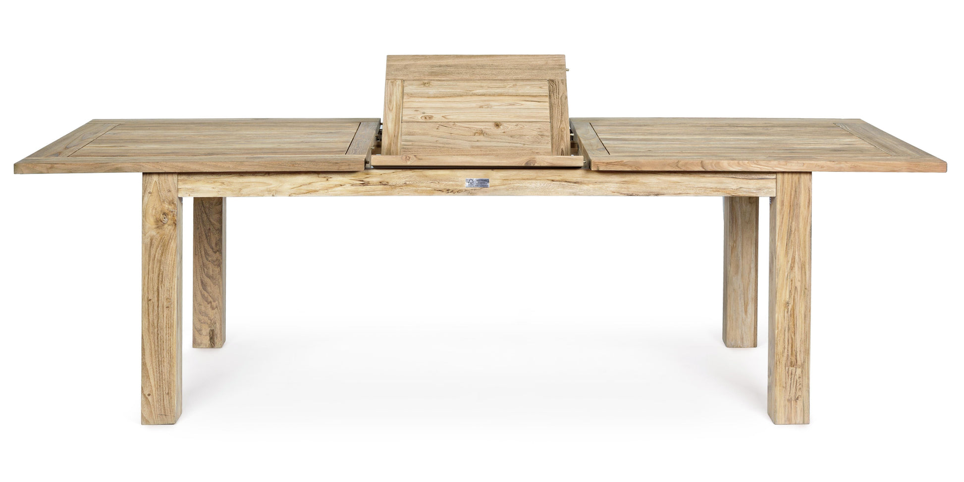 Tavolo allungabile in legno massiccio di teak riciclato naturale 200/260X100 sconto 20% - lapagoda.net