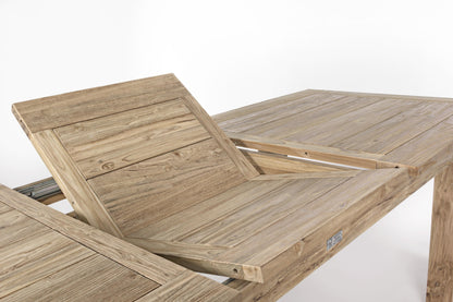 Tavolo allungabile in legno massiccio di teak riciclato naturale 200/260X100 sconto 20% - lapagoda.net