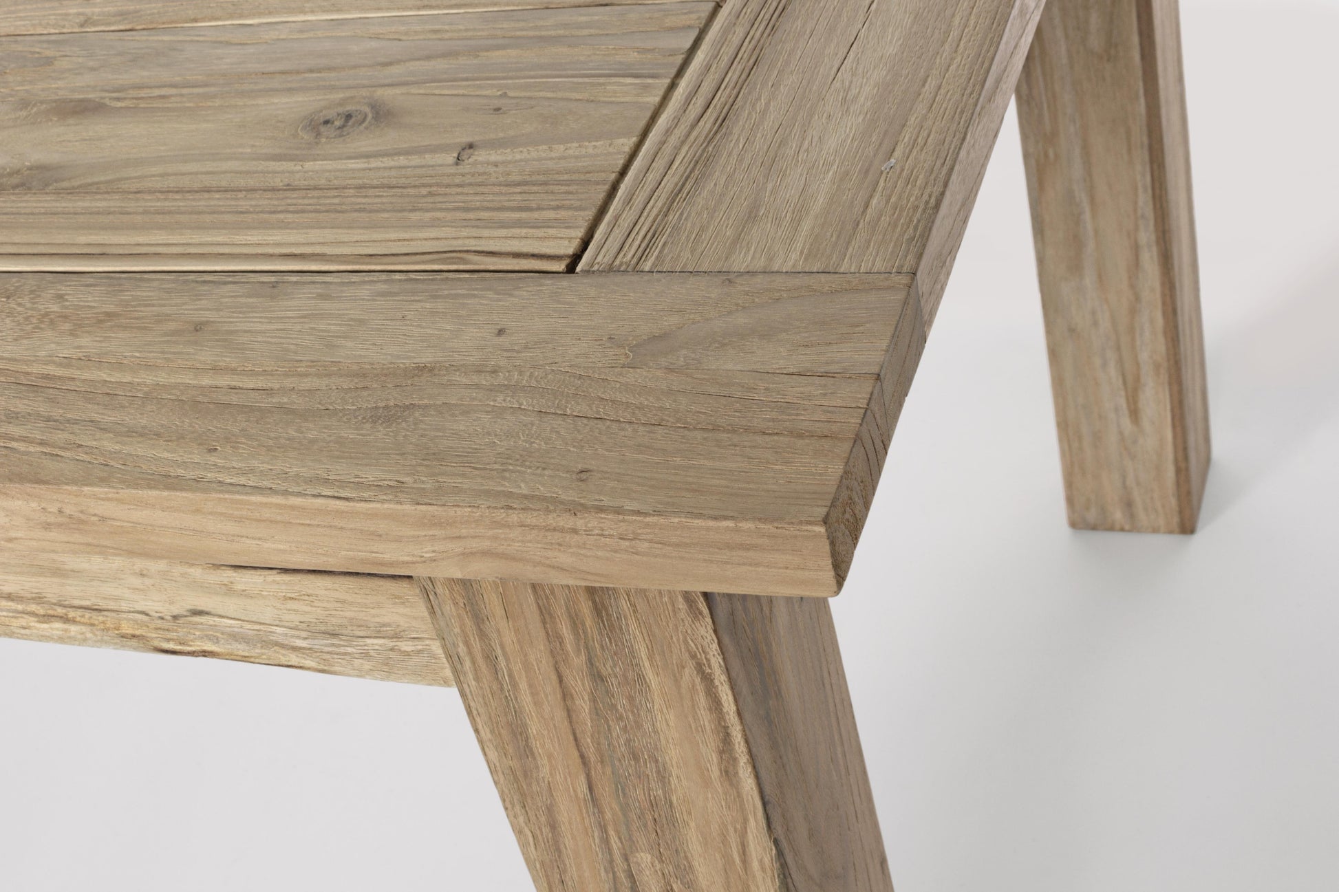 Tavolo allungabile in legno massiccio di teak riciclato naturale 200/260X100 sconto 20% - lapagoda.net