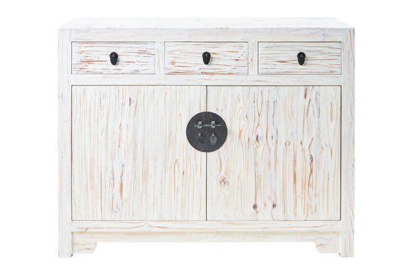 Credenza cinese in pioppo colori blu bianca azzurra celeste 3a 2c