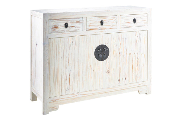 Credenza cinese in pioppo colori blu bianca azzurra celeste 3a 2c