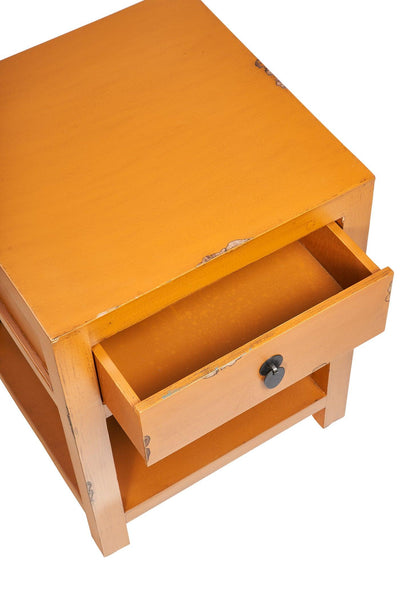 Comodino cinese in pioppo diversi colori 1c