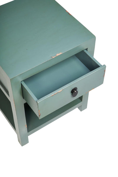 Comodino cinese in pioppo diversi colori 1c