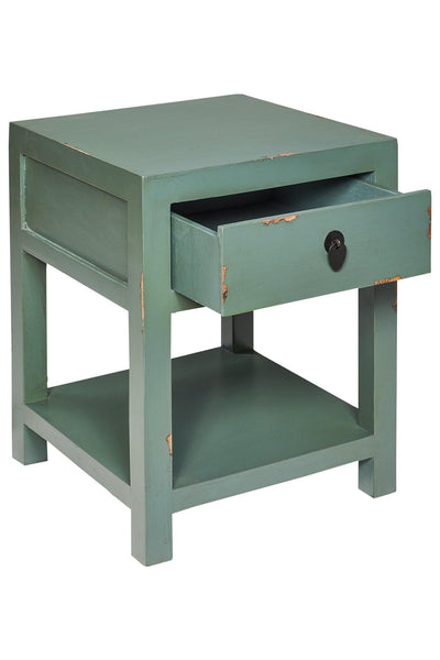 Comodino cinese in pioppo diversi colori 1c