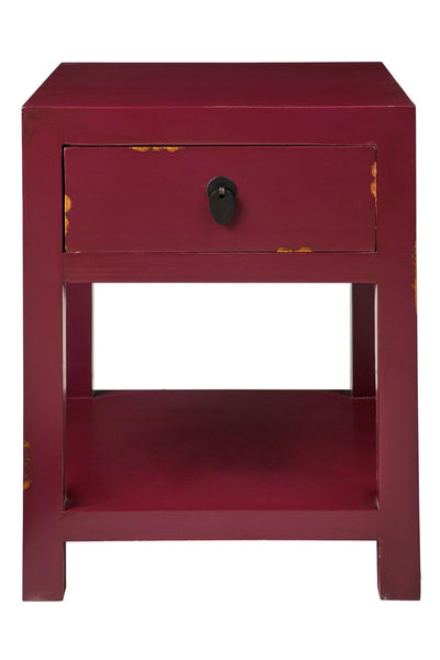 Comodino cinese in pioppo diversi colori 1c
