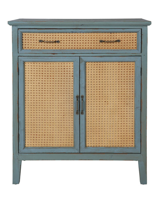 Credenza Shabby chic vintage paglia di Vienna antic green grape white 1c 2a - lapagoda.net